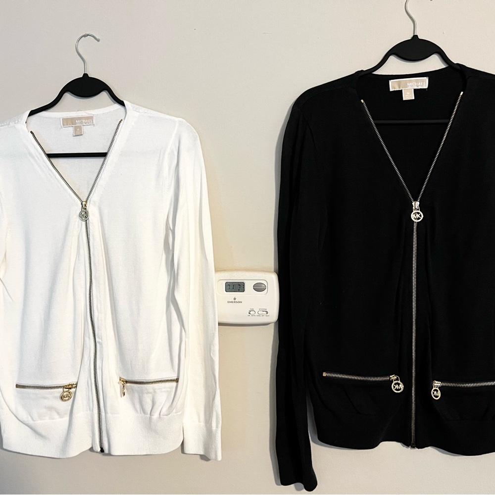 Set of 4 Michael Kors ZipUp Cardigans